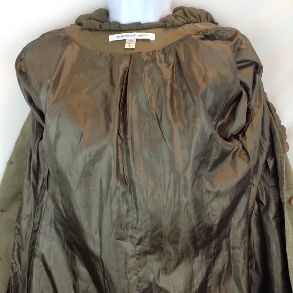 Diane Von Furstenberg Green Knee Length Coat - Picture 10 of 11